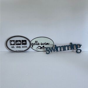 Swimming Wall Decor Set